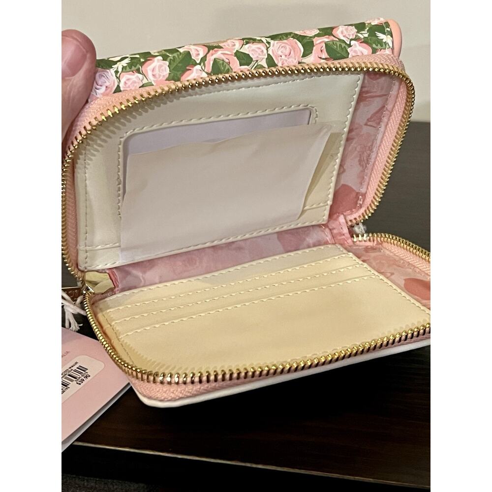 Loungefly Disney Beauty and The Beast Quilted Belle Mini Backpack Wallet Set - Picture 8 of 9